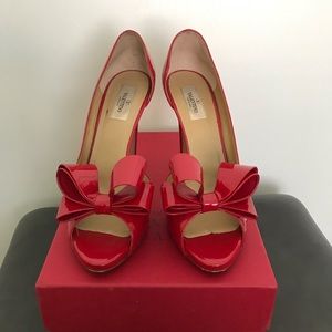 Valentino Garavani Size 10 Red Bow Heels